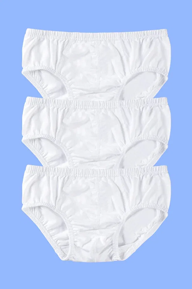 Детские трусы для мальчиков хлопковые 3 шт Arma Yıldız, White — фото 2