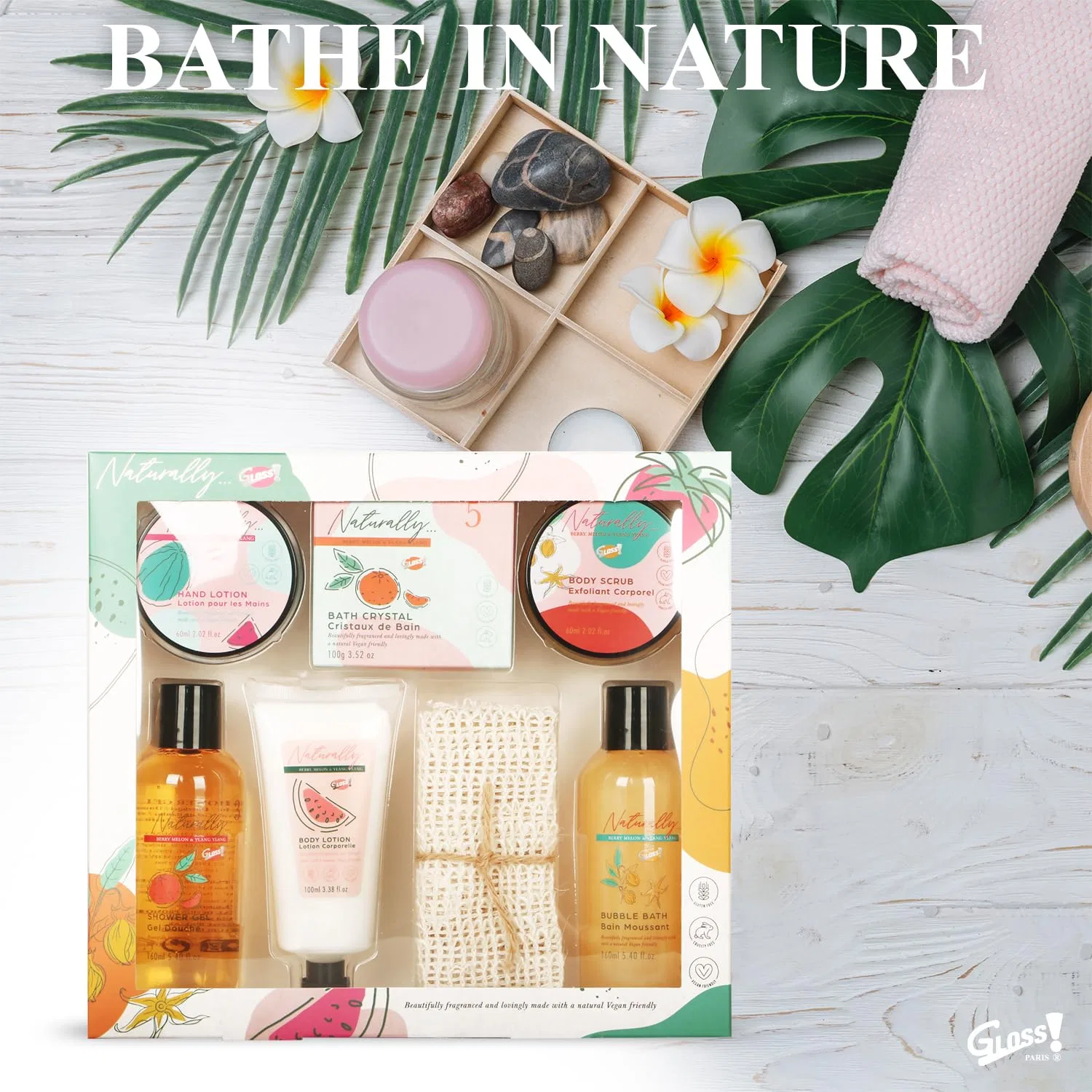 Gloss ! Набор для ванны Natural, GLOSS!, подарочная коробка, 600 мл — фото 2