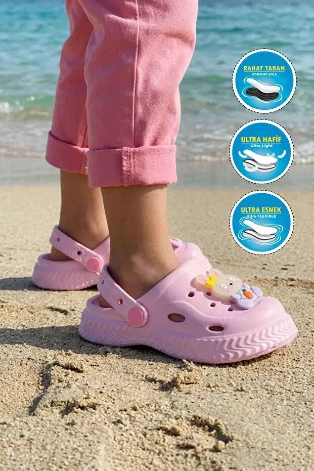 Детские мюли для девочек из ЭВА Pink Walkway, Pink