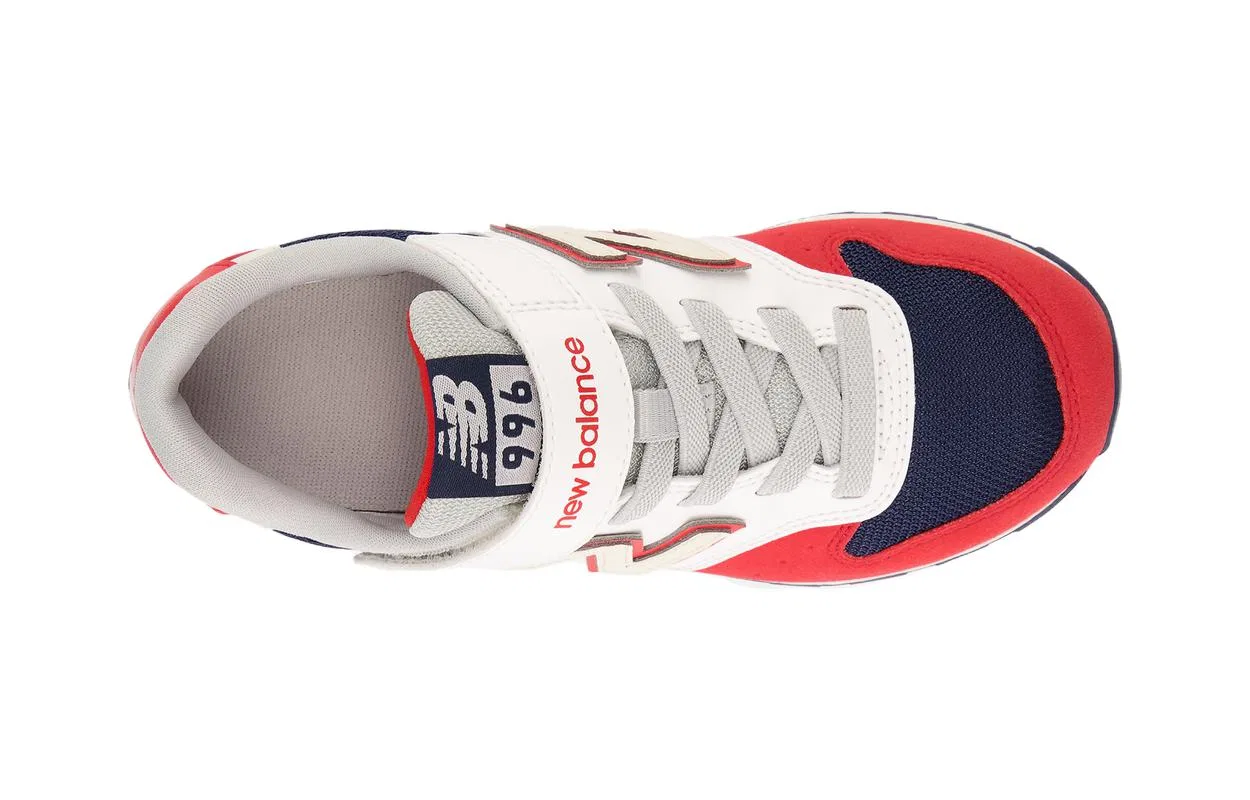 Детские кроссовки с амортизацией NB 996, New Balance, White Red Blue — фото 4