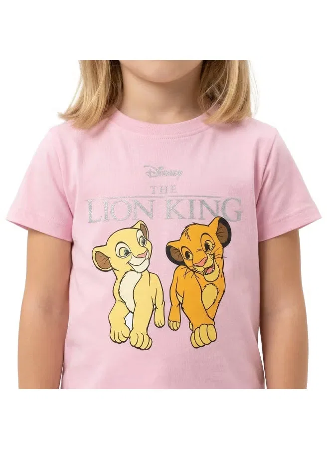 Футболка с принтом The Lion King Disney, розовый — фото 3