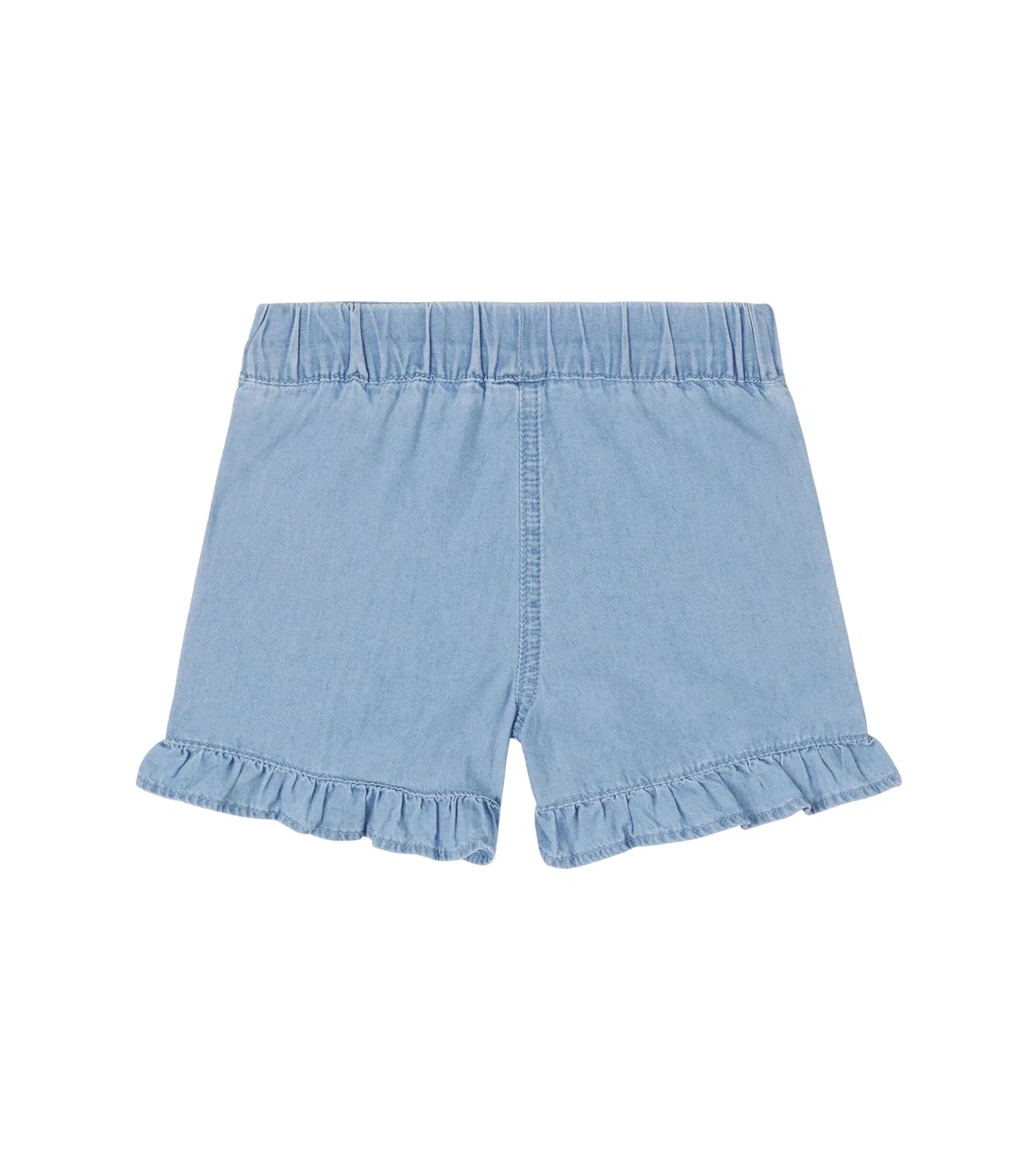 Шорты хлопковые с вышивкой Stella Mccartney Kids, Light Blue — фото 2