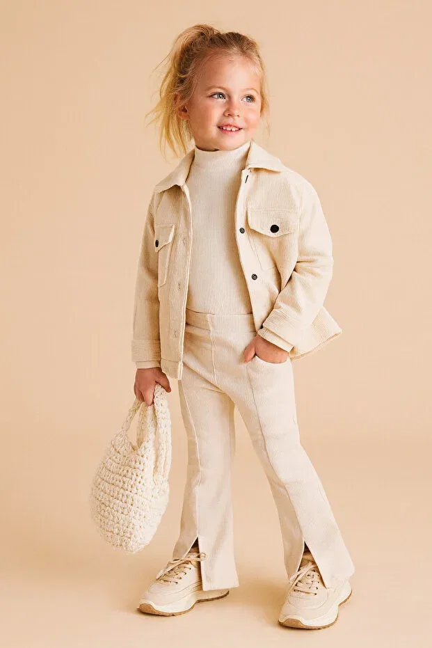 Детские леггинсы для девочек с длинной штаниной Motebarn Wear, Nude Color
