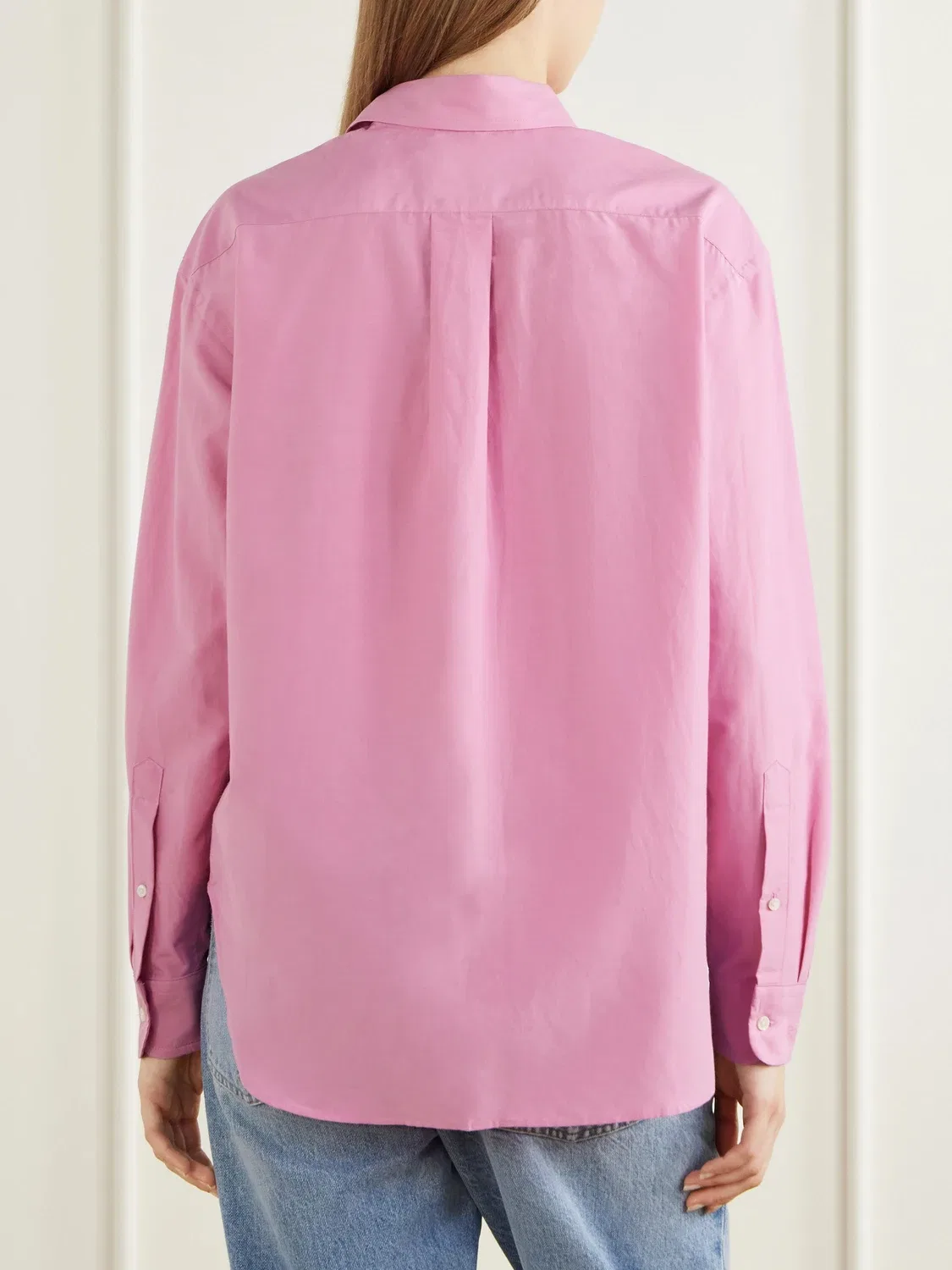 Рубашка из хлопка и шелка Polo Ralph Lauren, розовый — фото 4