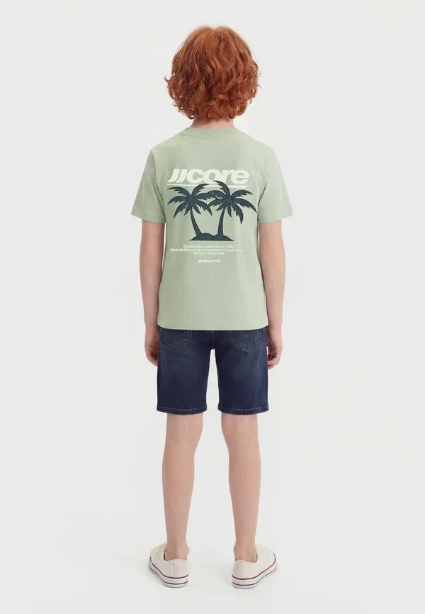 Комплект из двух футболок с принтом Jcoclub с изображением на спине Jack & Jones Junior, белый/серый — фото 2