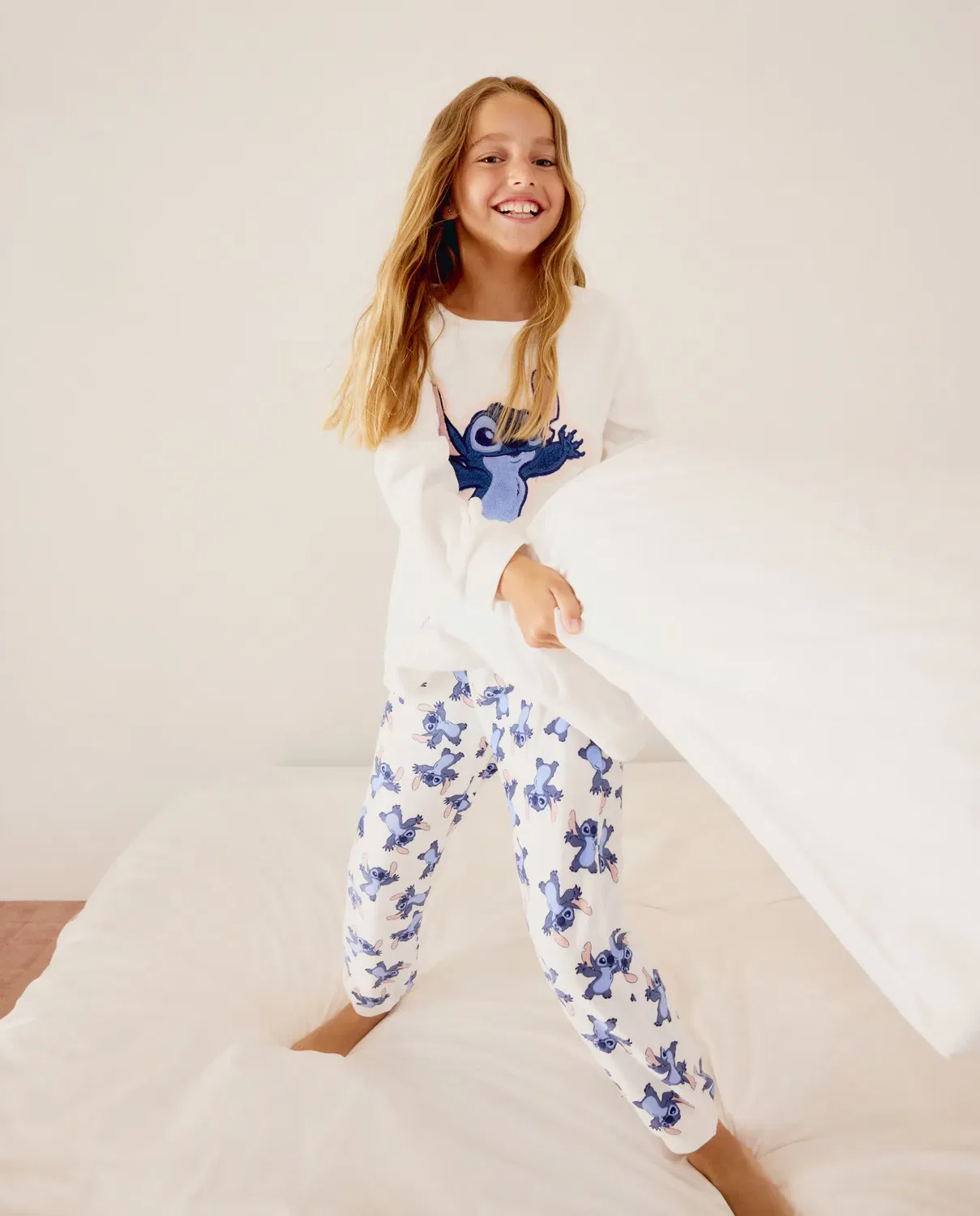 Детская пижама для девочек с длинным рукавом STITCH Cotton Juice, Blanco