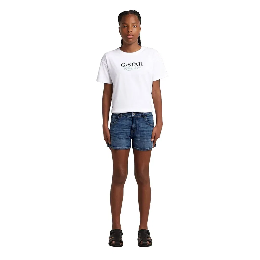 Шорты джинсовые Skinny Fit 3301 G-Star, синий — фото 3