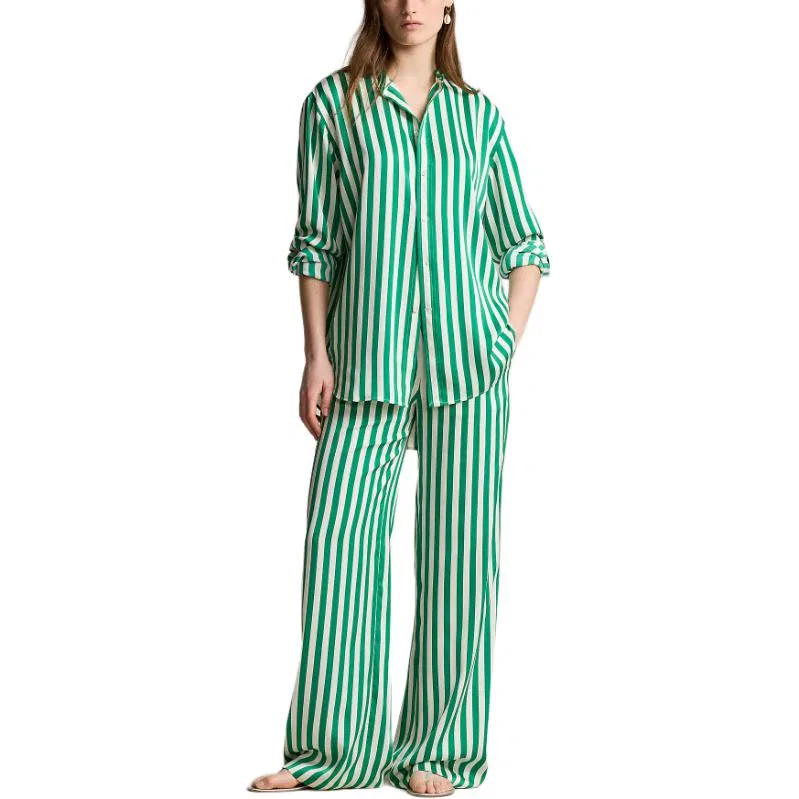 Женская рубашка с коротким рукавом Polo Ralph Lauren, Green — фото 4