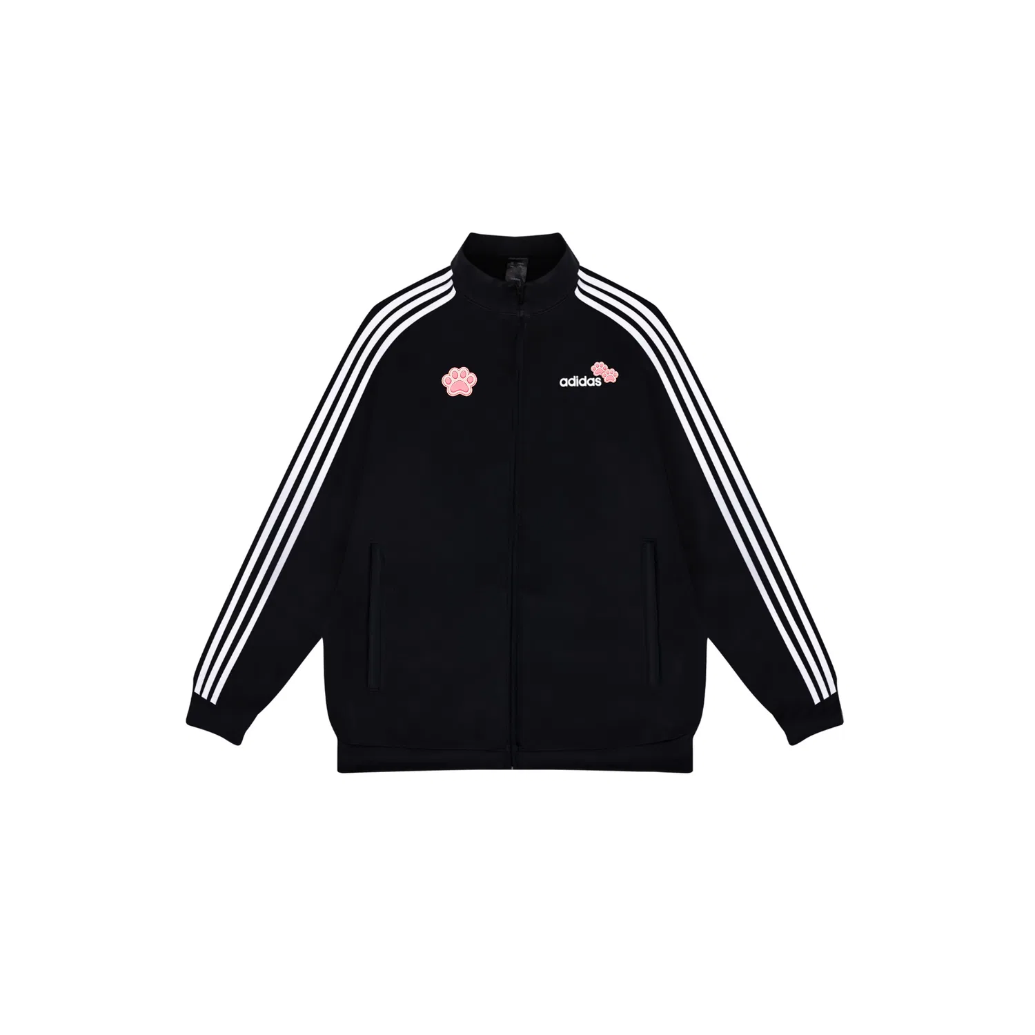 Детская куртка Adidas с принтом, Pink Cat Paw+Shopping Bag — фото 3