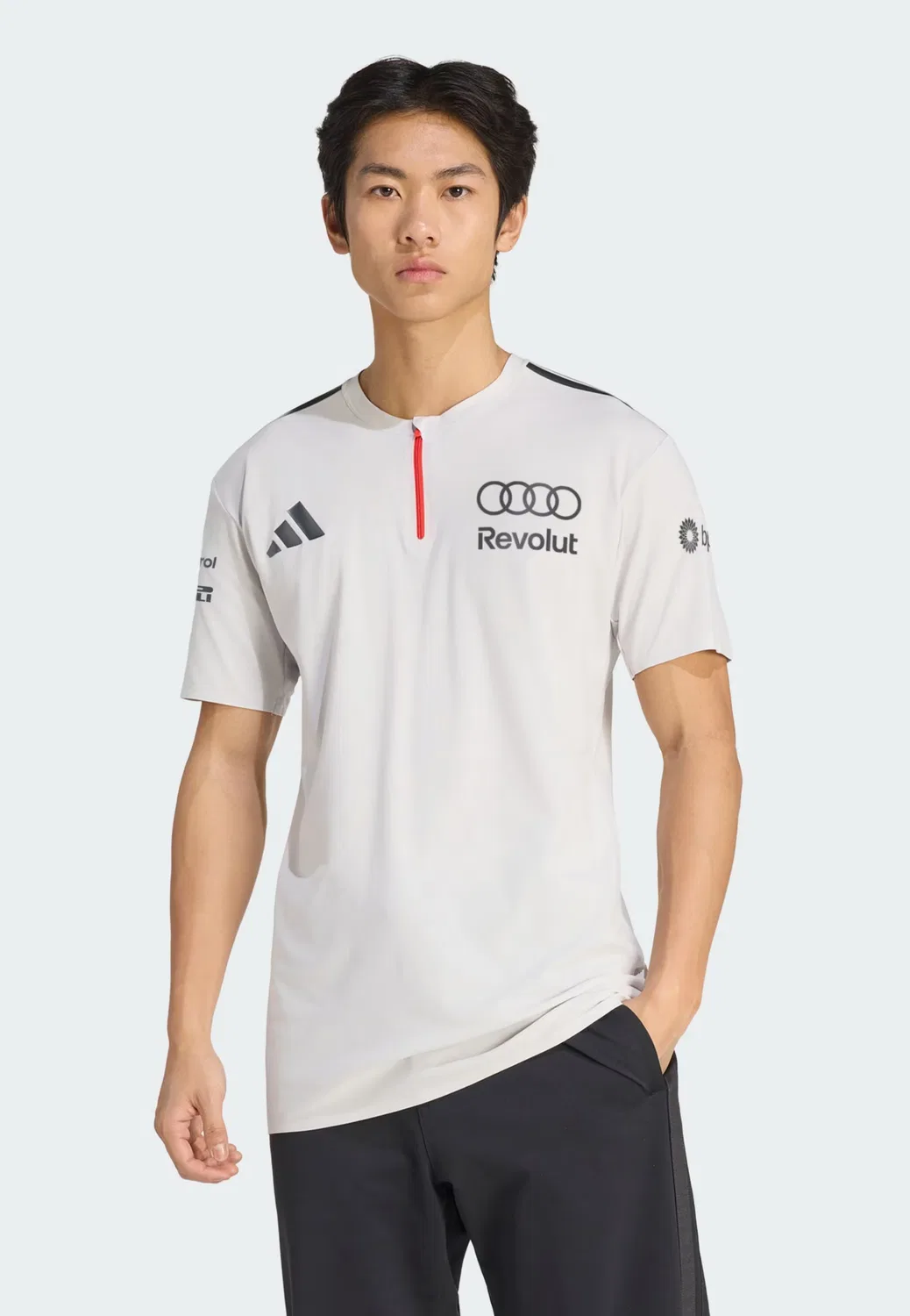 Футболка Adidas Performance Shirt Audi Revolut Formula One Team Engineers & Marketers белого цвета — фото 4