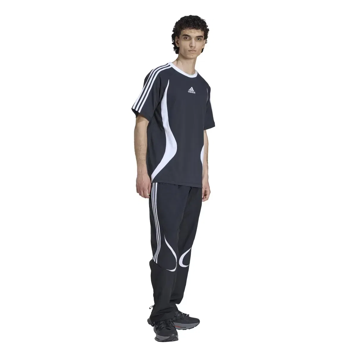Мужская футболка хлопковая Adicolor Adidas Originals, Negro — фото 4