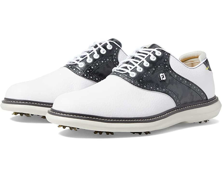 

Кроссовки для гольфа FootJoy Traditions, белый/черный, Белый;серый, Кроссовки для гольфа FootJoy Traditions, белый/черный