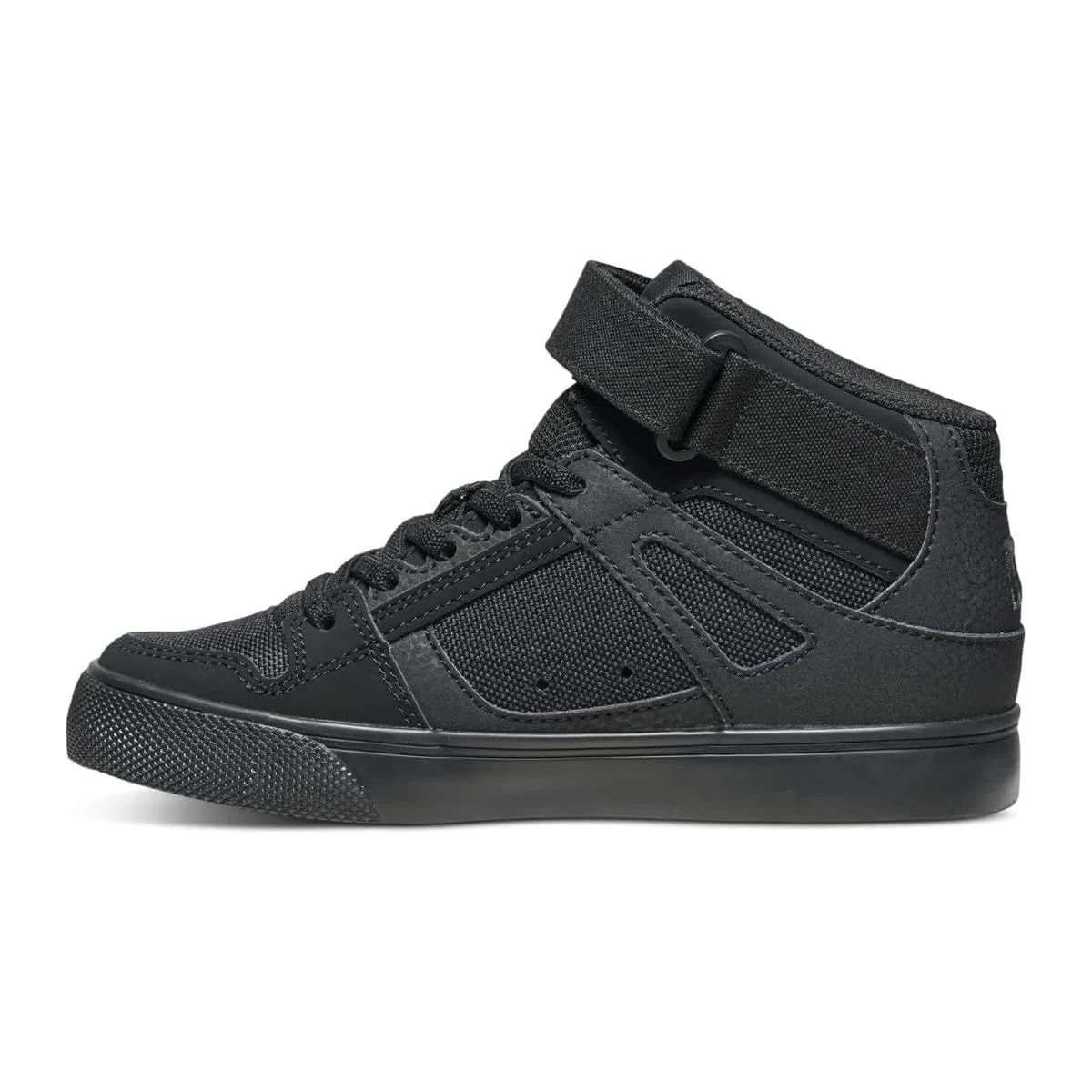 Детские скейт-кеды для мальчиков высокие Pure High-top Ev DC Shoes, Black — фото 3