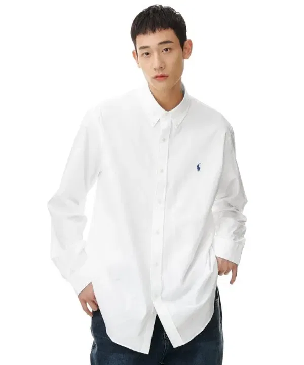 Рубашка Custom Fit из поплина, Polo Ralph Lauren, белый