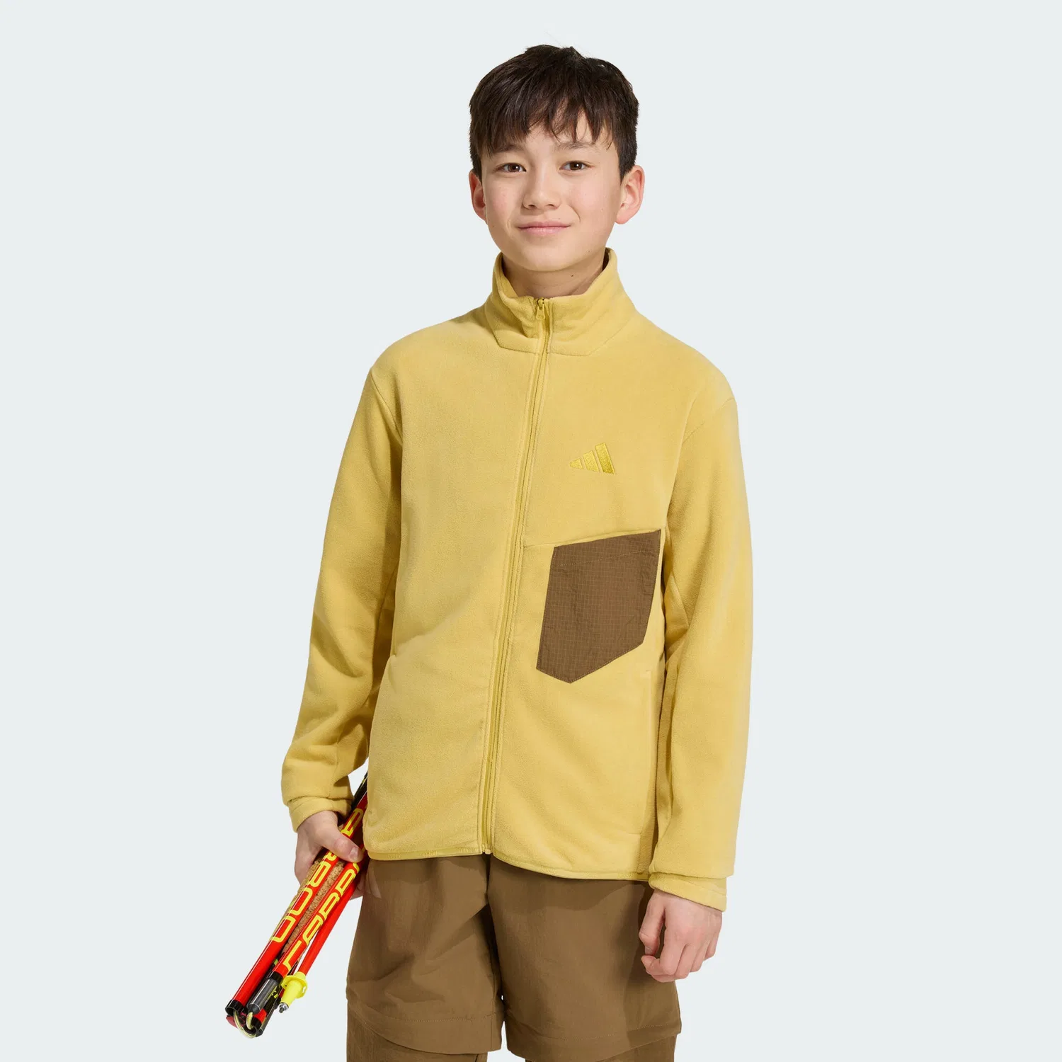 Детская флисовая куртка с принтом Terrex Kids Multi Adidas, Grau — фото 2