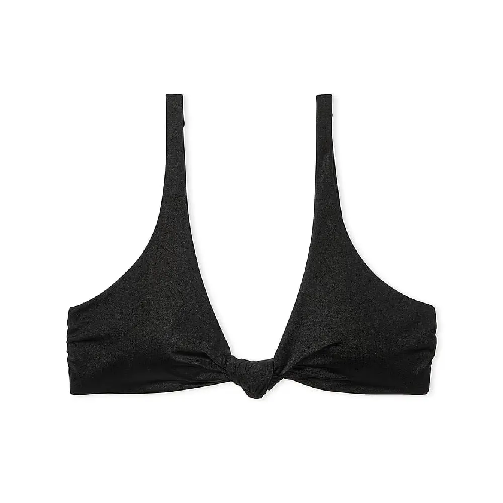 

Лиф бикини Victoria's Secret Knotted Bralette, черный