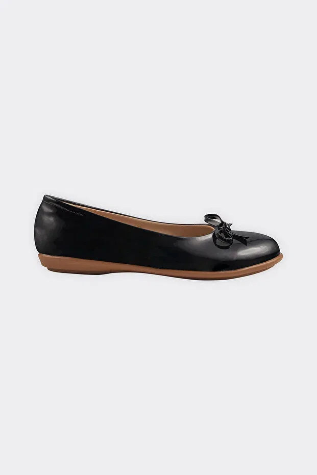 Детские балетки для девочек из искусственной кожи Panço, Black