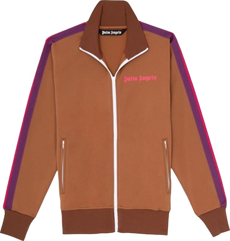 

Куртка Palm Angels College Track Jacket 'Brown/Magenta', коричневый