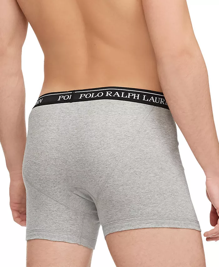 Мужские классические хлопковые трусы-боксеры, 5 штук Polo Ralph Lauren, мультиколор — фото 2
