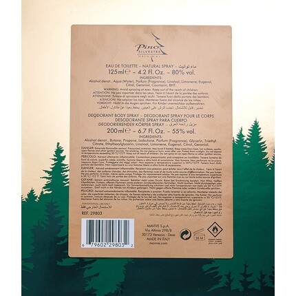 Pino Silvestre Туалетная вода Coffret 125 мл и дезодорант-спрей 200 мл — фото 2
