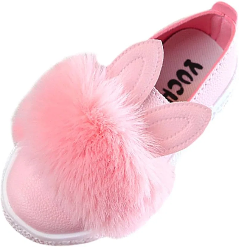 Детские кроссовки для девочек с принтом кролика, модель Cute Bunny, бренд, Pink