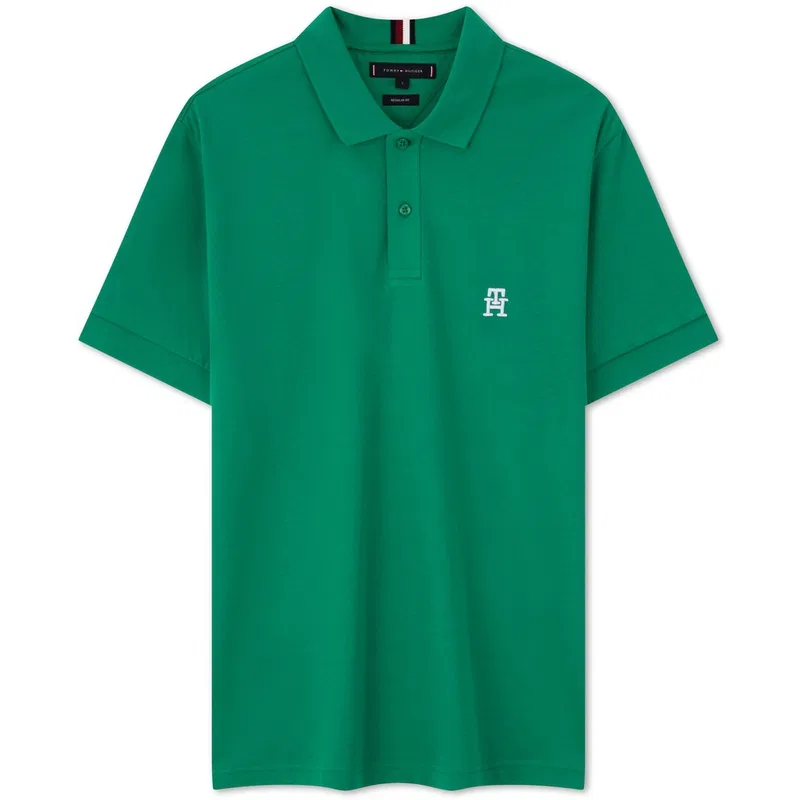Поло с монограммой, Tommy Hilfiger, Peacock Green