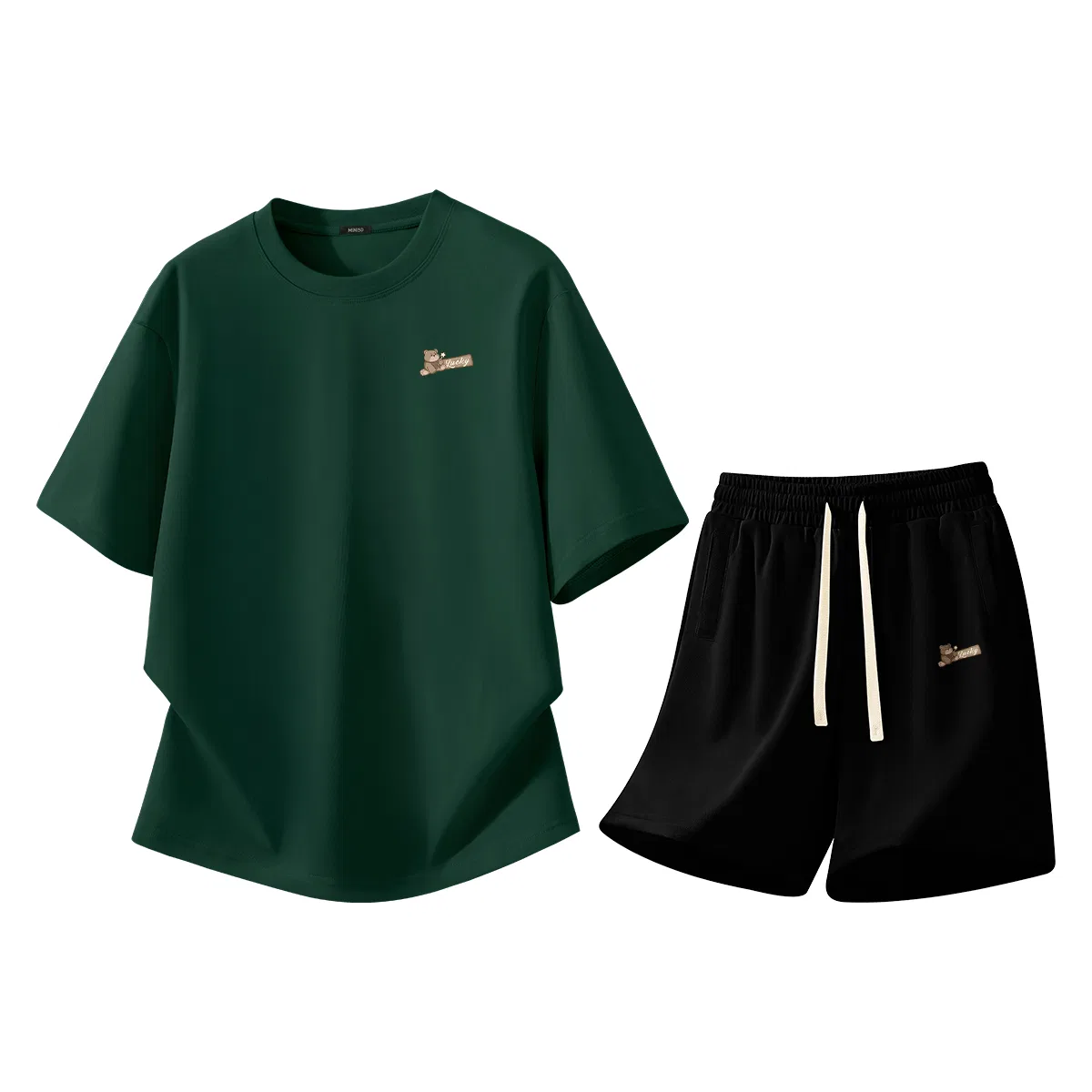 Детский спортивный костюм из 2 предметов MINISO, Forest Green + Black