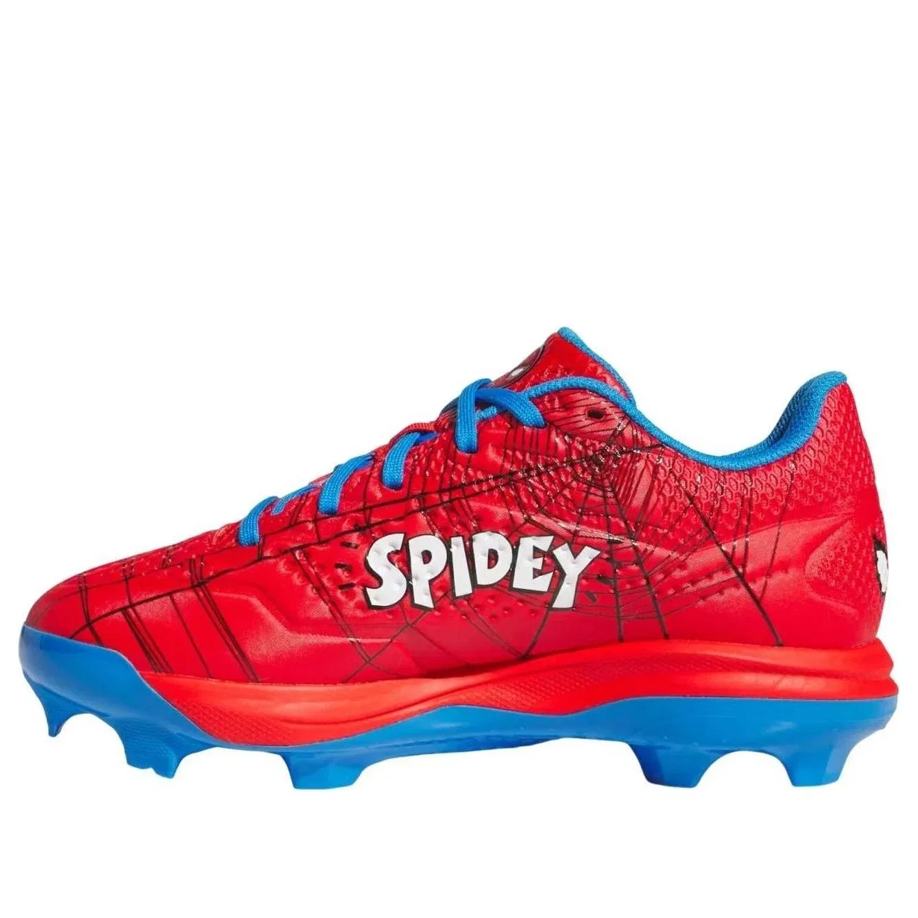 Детские футбольные бутсы с принтом Spider-Man Adidas Adizero Electric, красный