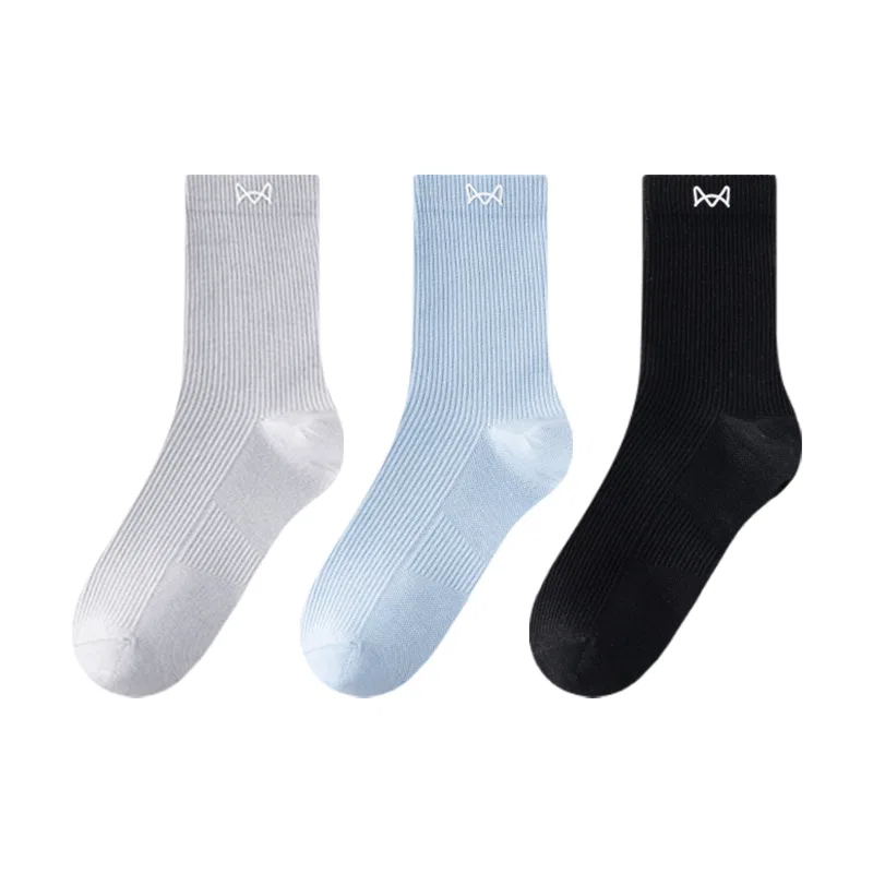 Детские носки до середины икры, 3 пары, Mid-Calf Socks, MIIOW — фото 3