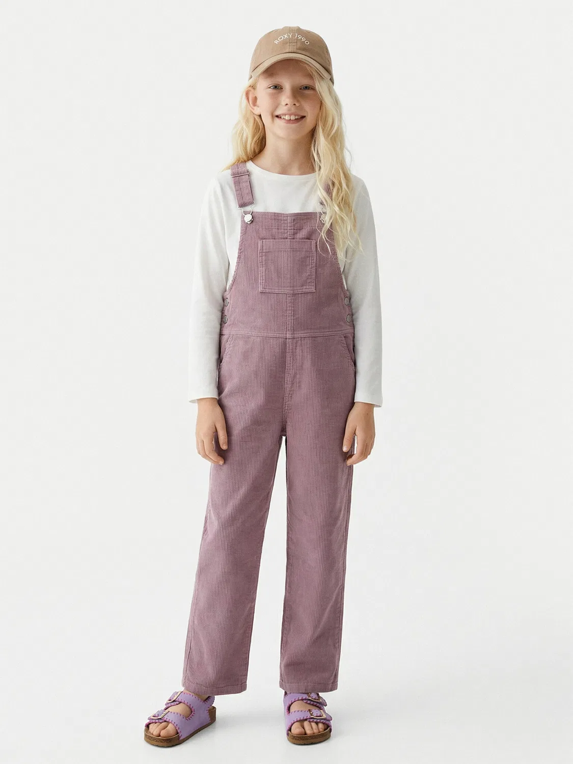 Комбинезон стандартного кроя для девочки Baby Dune Roxy, фиолетовый