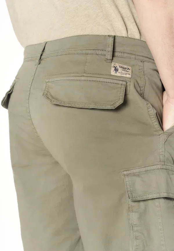 Брюки хлопковые Cargo trousers U.S. Polo Assn., cachi — фото 4