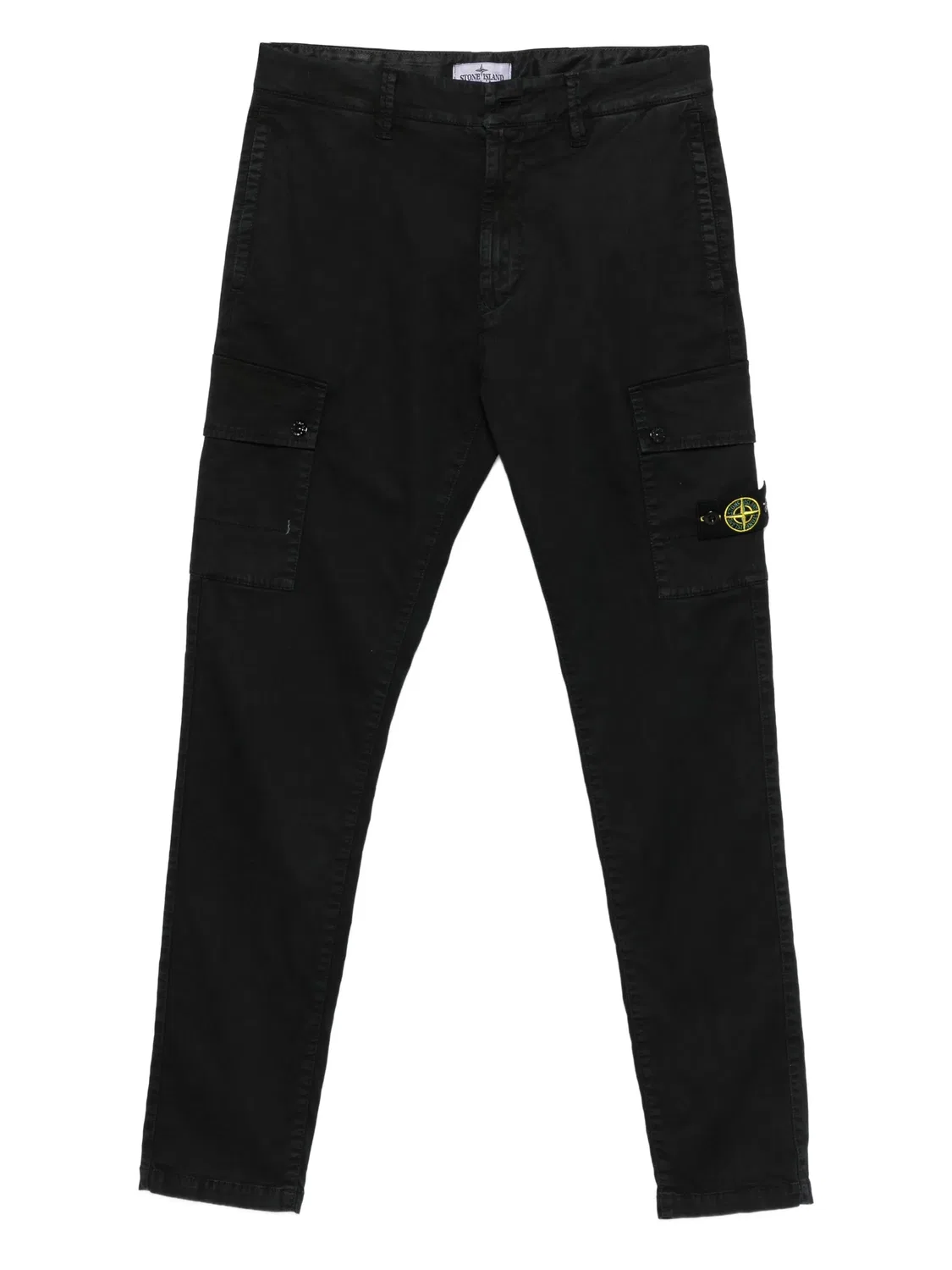 Штаны с карманами кроше Stone Island, черный