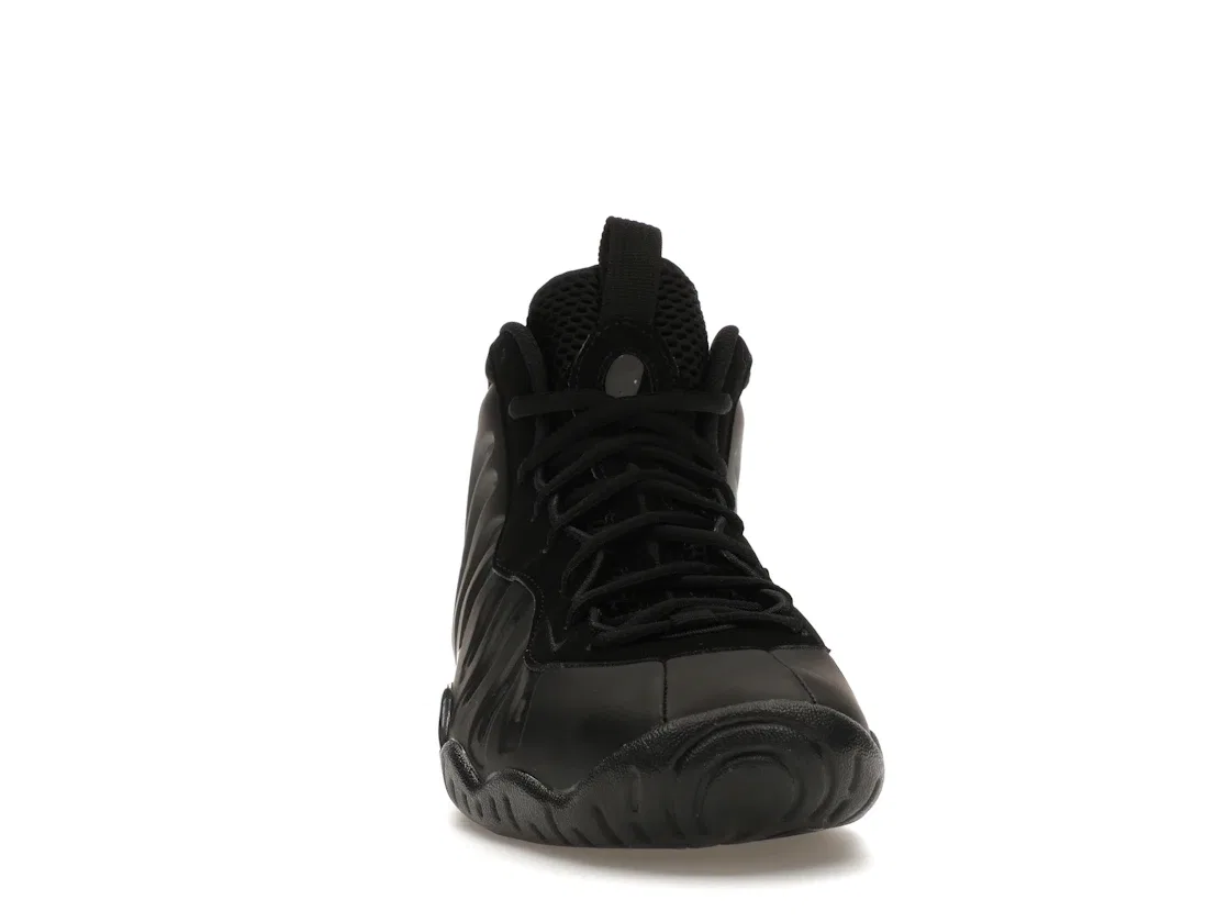 Детские кроссовки с длинным шнурованием Nike Little Posite One, Black/Anthracite/Black — фото 2