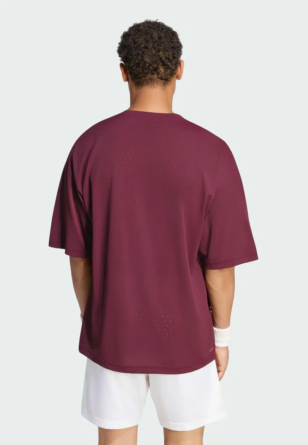 Теннисная футболка climacool+ t-shirt pro - спортивная футболка Adidas Performance, Maroon — фото 2