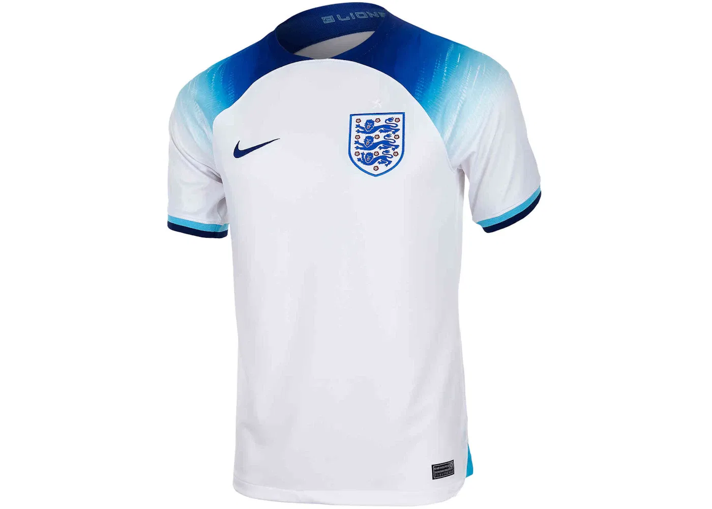 Мужская футбольная джерси с длинным рукавом Nike England 2022/23 Stadium Home Jersey, White/Blue Fury/Blue Void