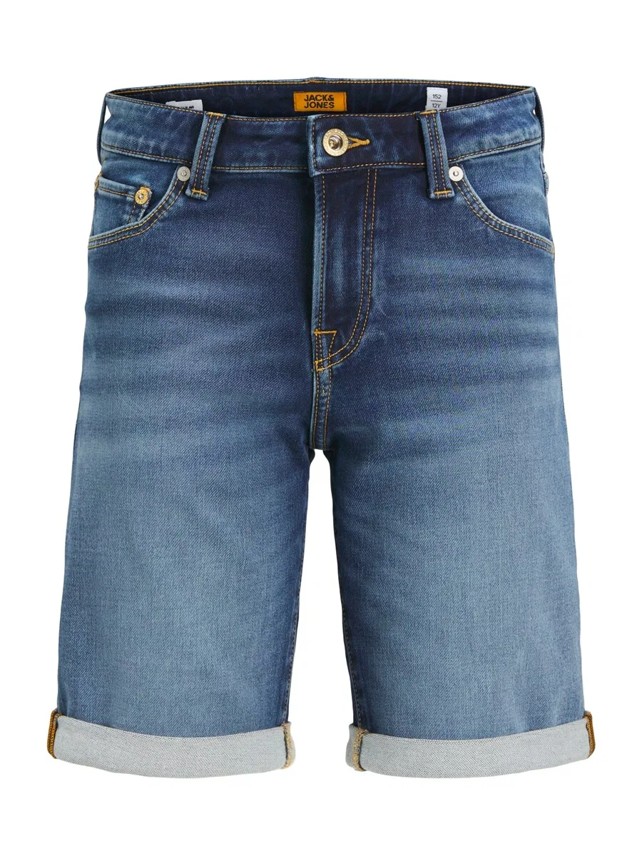 Джинсовые шорты Jack & Jones Junior Regular 'JJIRick JJIcon' синего цвета