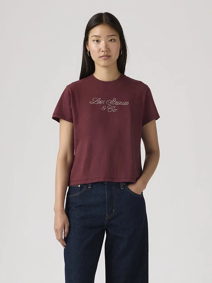 Футболка бордовая Levi'S, бордовый