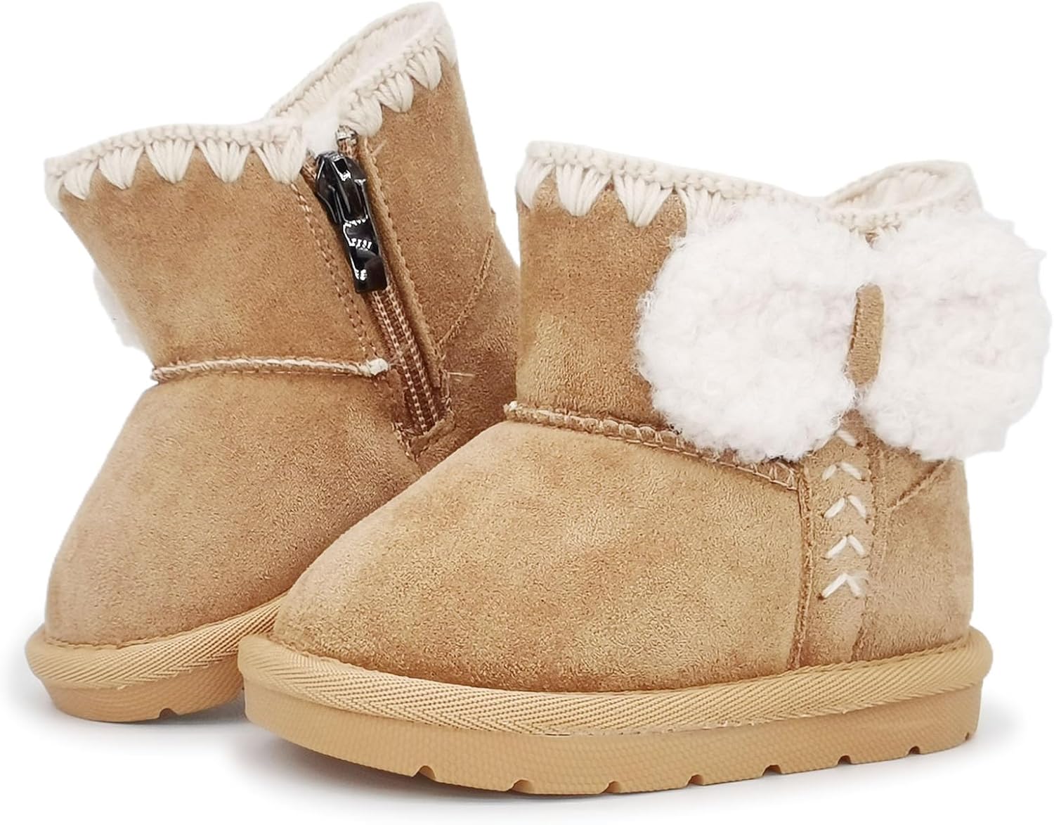 

Детские зимние ботинки-сапожки для мальчиков и девочек, уличная теплая обувь для холодной погоды, 6, 9, 12, 15, 18, 24 месяца ISusuJo, B-Beige