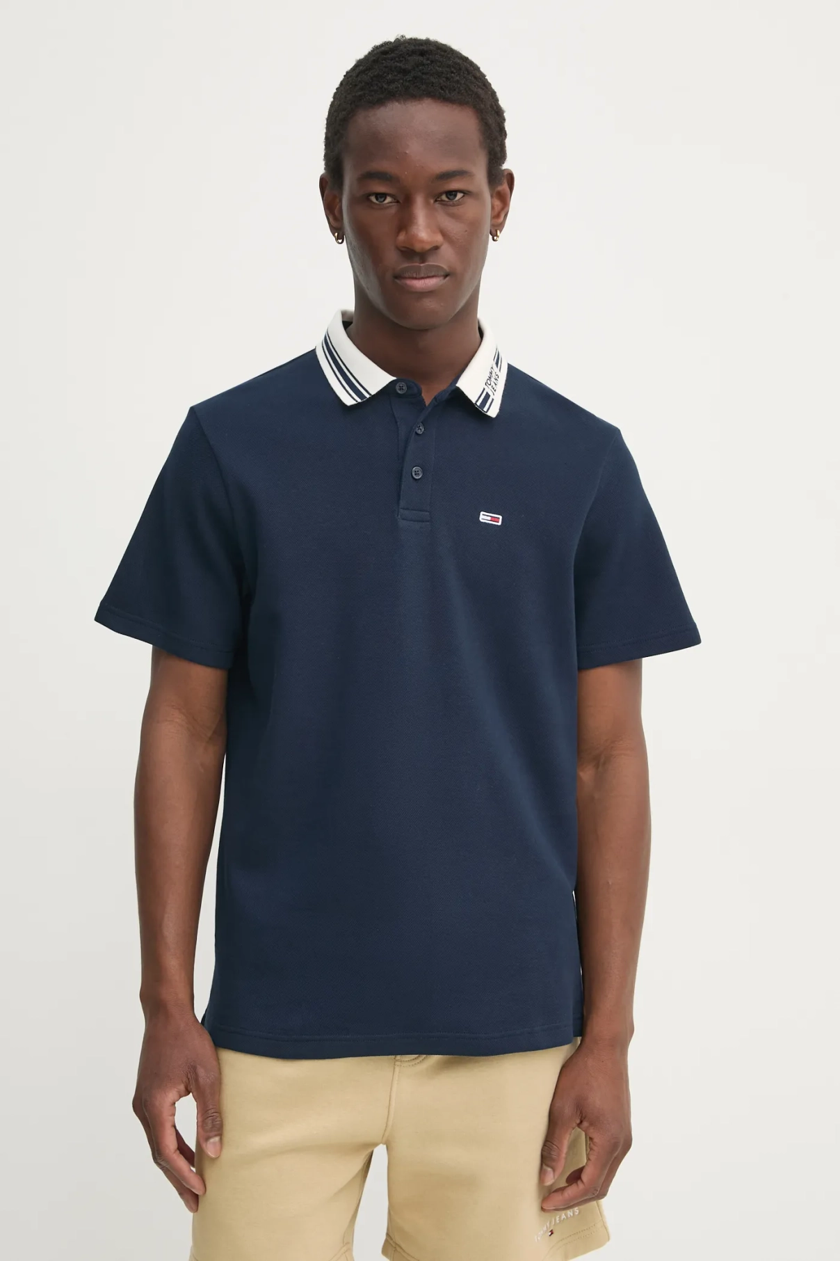 

Поло Tommy Jeans, темно-синий