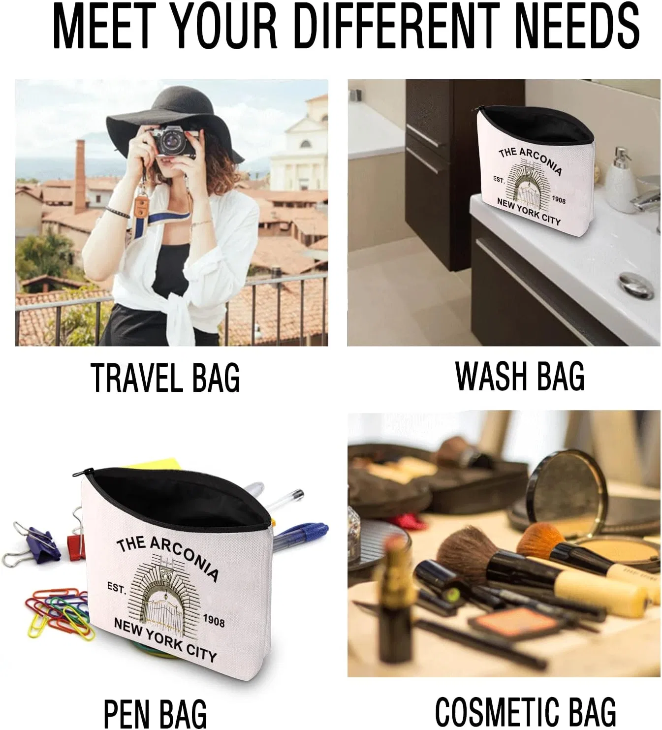 Косметичка с принтом TV Show, New York City Bag EU Generic — фото 4