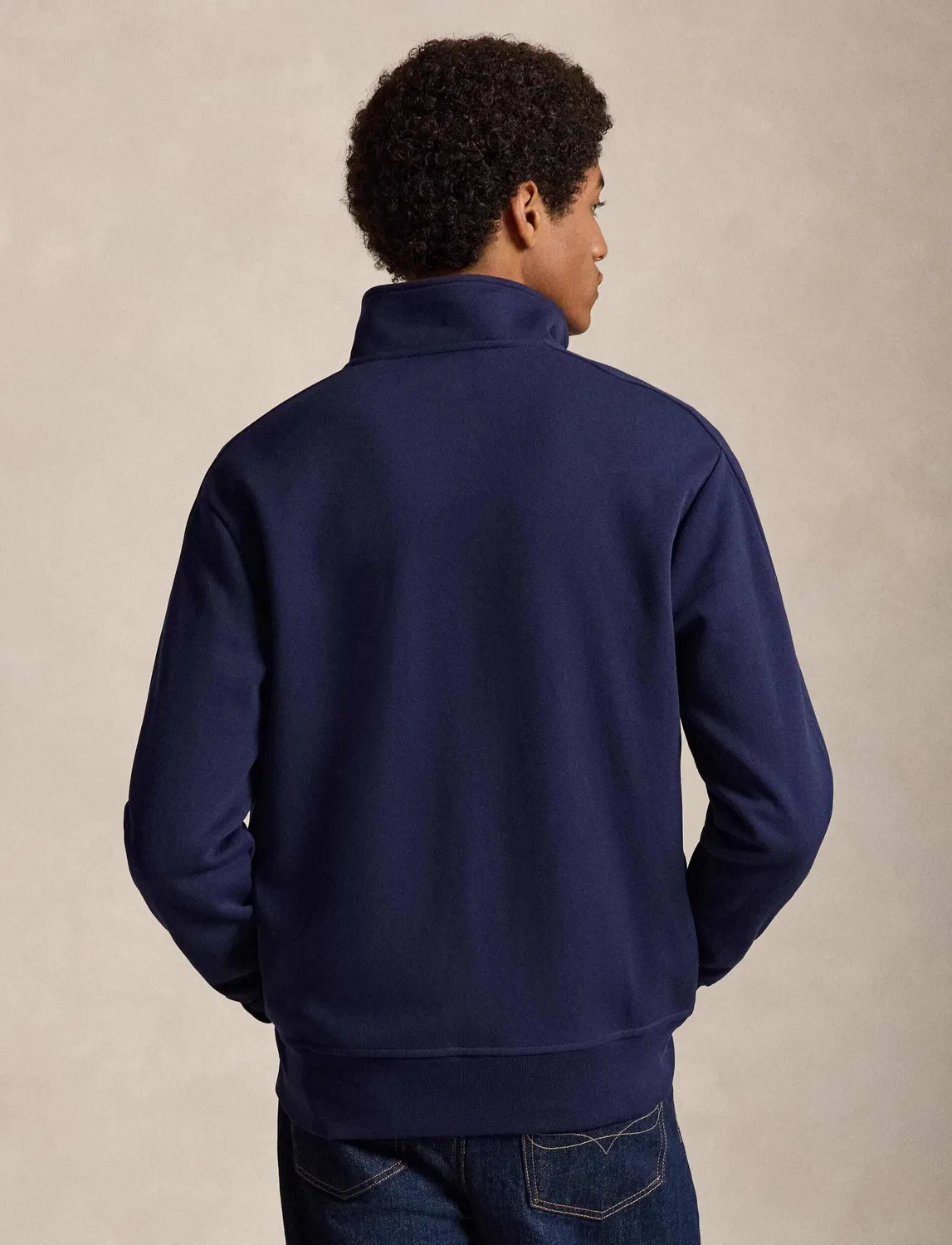Худи с молнией Polo Ralph Lauren, темно-синий — фото 3