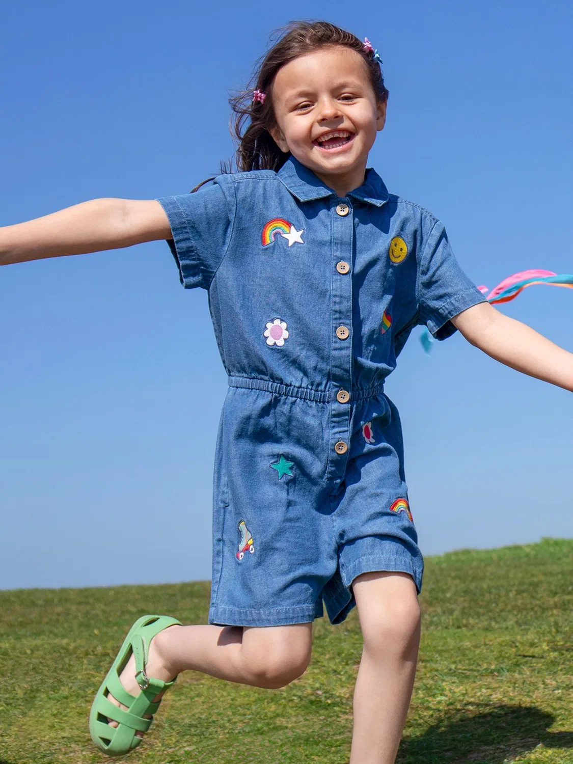 Комбинезон джинсовый Imogen Frugi, синий