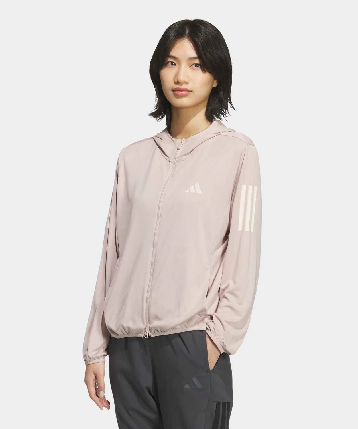 Женский худи с принтом Must-Have UV Knit Full Zip Adidas, Beige
