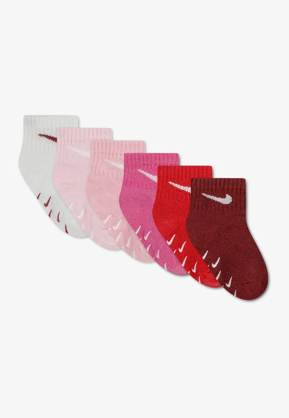 6 пар эспандеров унисекс - носки Nike Sportswear, Pink Rise — фото 2