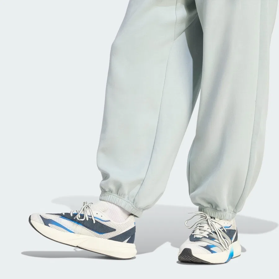 Спортивные штаны с баллонным кроем, модель Soft Lux Pants, adidas, Светло-зеленый — фото 4