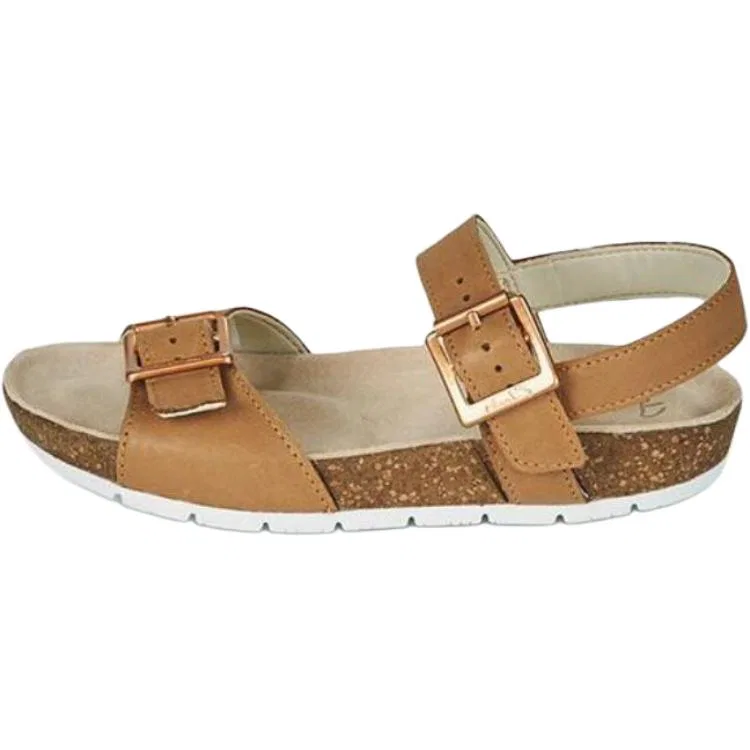 Детские сандалии Clarks, натуральная кожа, Brown