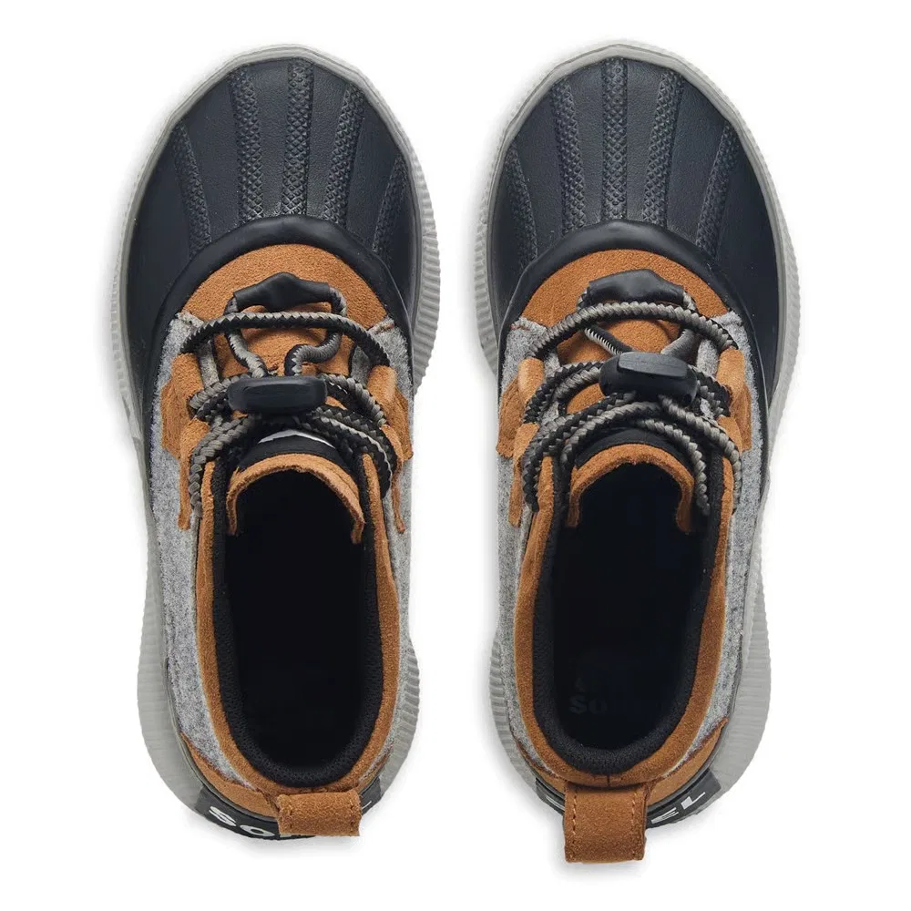 Детские водонепроницаемые зимние ботинки Out-n-Acto IV Sorel, Grey/Tan/Black — фото 4