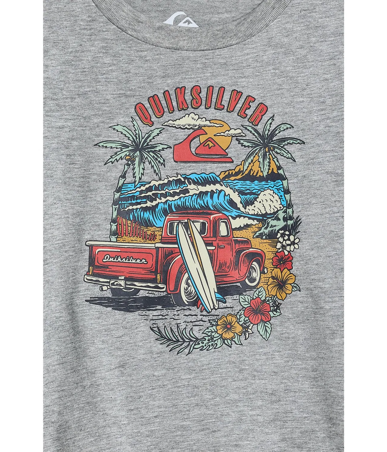 Футболка с коротким рукавом "Beach Ride" (для маленьких детей) Quiksilver Kids, Grey Heather — фото 3