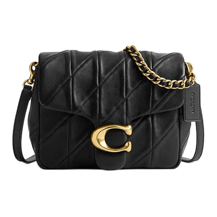 

COACH Таби овчинная поясная сумка через плечо женская черная