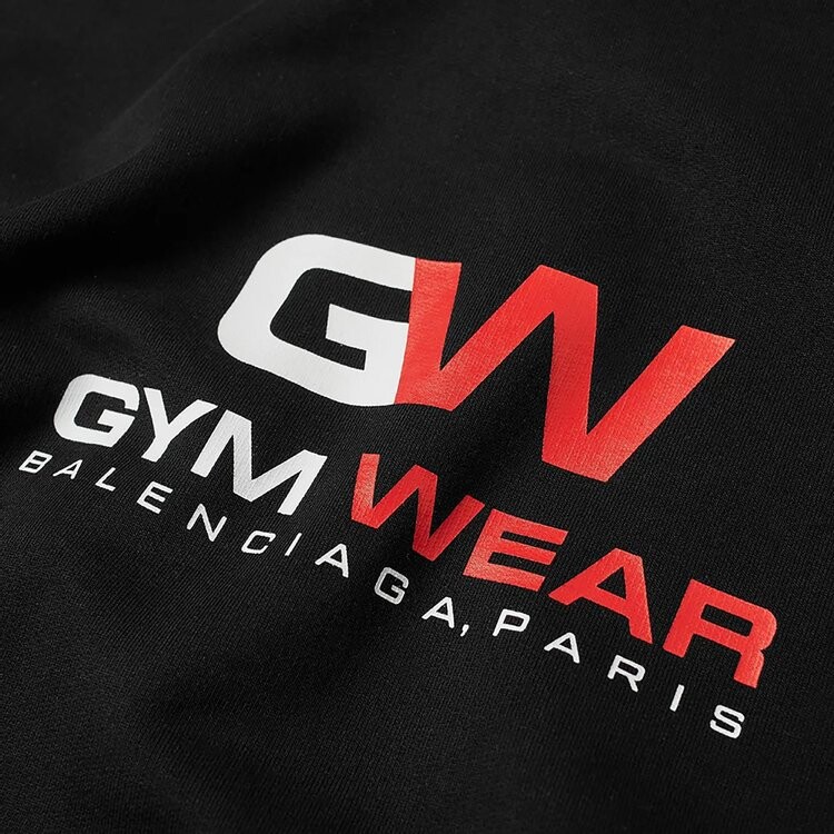Худи Balenciaga Gym Wear Logo Hoodie 'Black', черный — фото 3